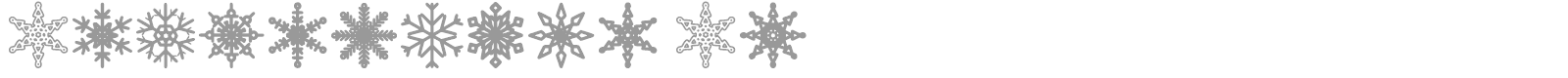 Snowflakes St font preview